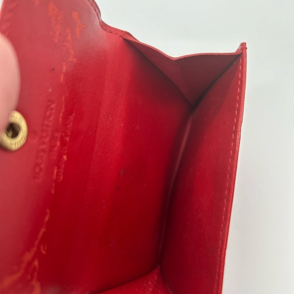 Louis Vuitton Vernis coin purse kiddos red - Picture 7 of 9
